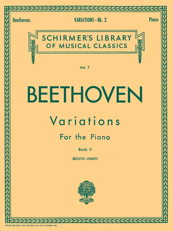 BEETHOVEN - VARIATIONS BK 2 PIANO