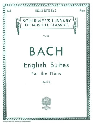 BACH - ENGLISH SUITES BK 2 FOR PIANO