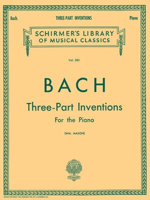 BACH - 3 PART INVENTIONS FOR PIANO