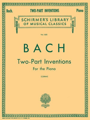 BACH - 15 2 PART INVENTIONS FOR PIANO