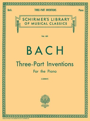 BACH - 15 3 PART INVENTIONS FOR PIANO