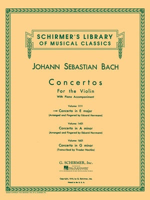 BACH - CONCERTO E MAJOR VIOLIN/PIANO