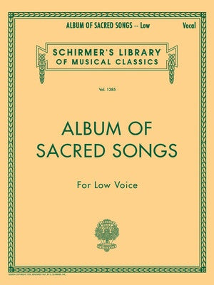 ALBUM OF SACRED SONGS FOR LOW VOICE