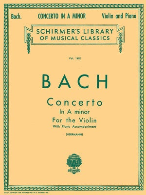 BACH - CONCERTO A MINOR VIOLIN/PIANO