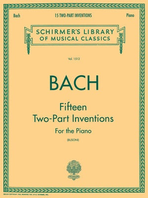 BACH - 15 2 PART INVENTIONS FOR PIANO