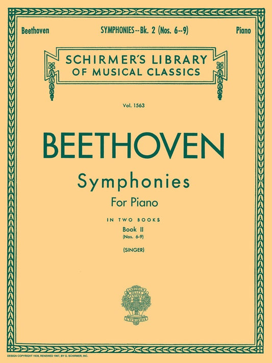 BEETHOVEN - SYMPHONIES BK 2 FOR PIANO