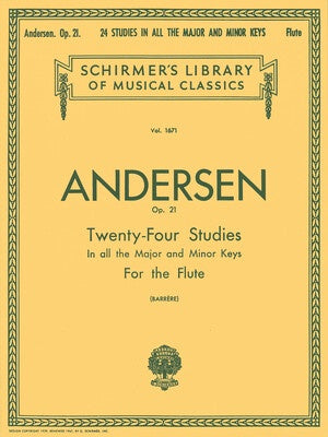 ANDERSEN - 24 STUDIES OP 21 FOR FLUTE