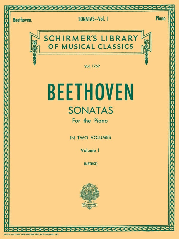 BEETHOVEN - PIANO SONATAS VOL 1 URTEXT