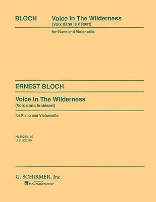 BLOCH - VOICE IN WILDERNESS CELLO/PIANO