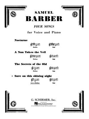 BARBER - SURE ON SHINING NIGHT MEDIUM/LOW VOICE