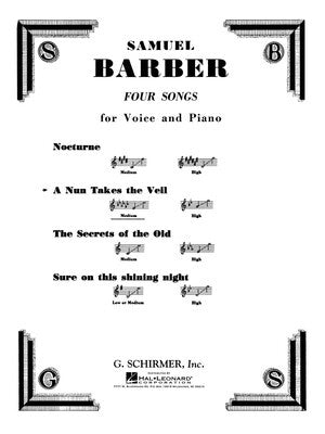 BARBER - A NUN TAKES THE VEIL MEDIUM VOICE