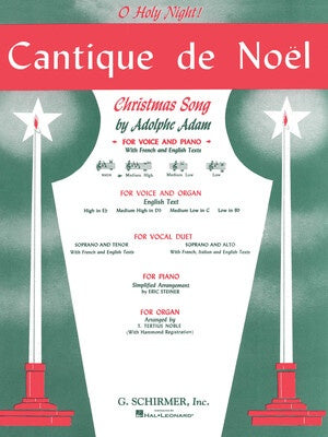 ADAM - CANTIQUE DE NOEL MEDIUM/HIGH VOICE D FLAT