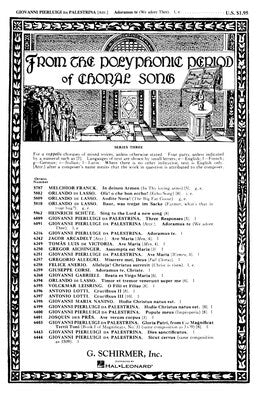 ADORAMUS TE (WE ADORE THEE) SATB A CAPPELLA