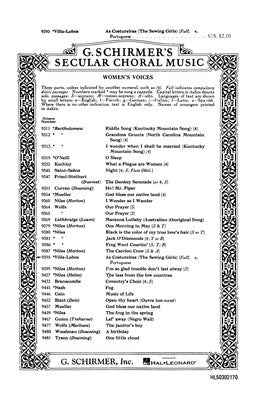 AS COSTUREIRAS (THE SEWING GIRLS) SSAA A CAPPELLA