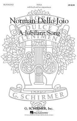 A JUBILANT SONG SSAA/PIANO