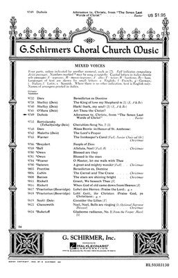 ADORAMUS TE CHRISTE (FROM THE LAST WORDS OF CHRIST) SATB