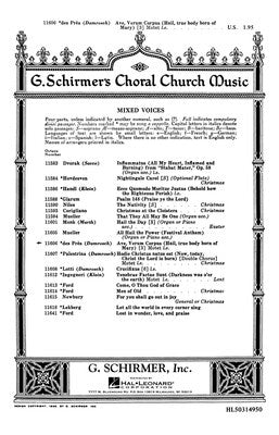 AVE VERUM CORPUS SA A CAPPELLA