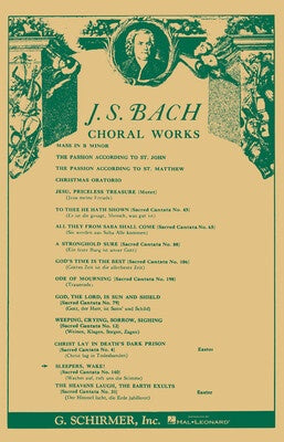 BACH - CANTATA NO 140 SLEEPERS WAKE VOCAL SCORE