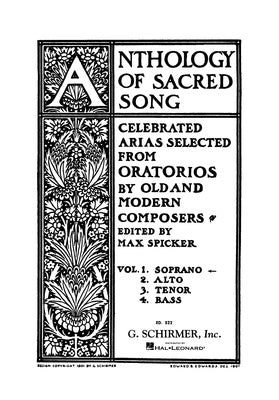 ANTHOLOGY OF SACRED SONGS VOL 1 SOPRANO