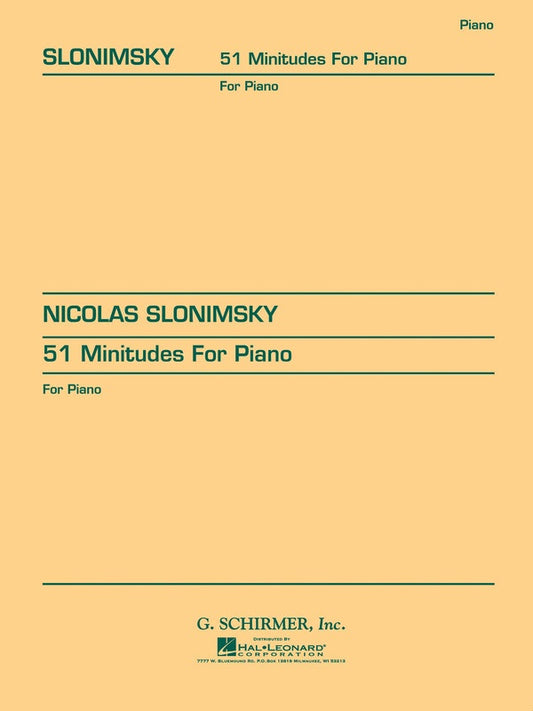 SLONIMSKY - 51 MINITUDES FOR PIANO