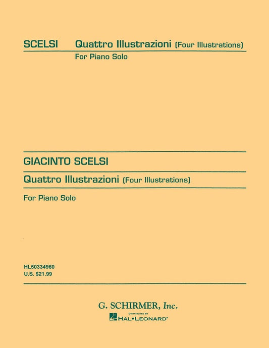 SCELSI - 4 ILLUSTRATIONS FOR PIANO