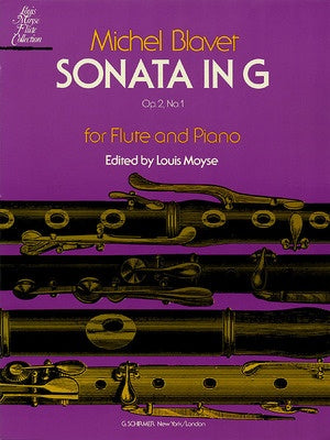 BLAVET - SONATA G MAJOR OP 2 NO 1 FOR FLUTE/PIANO