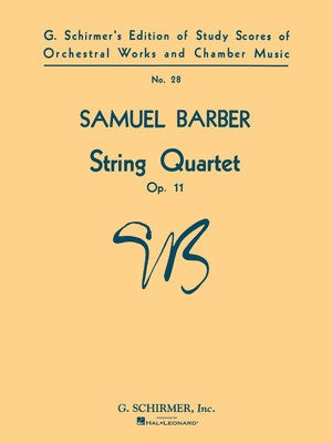 BARBER - STRING QUARTET OP 11 STUDY SCORE