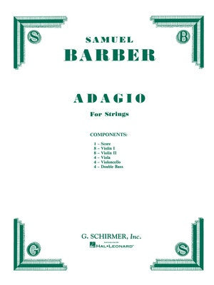 BARBER - ADAGIO FOR STRINGS OP 11 SC/PTS ORIGINAL EDITION