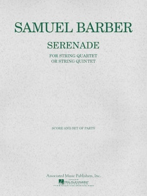 BARBER - SERENADE OP 1 FOR STRING QUARTET OR QUINTET SCORE