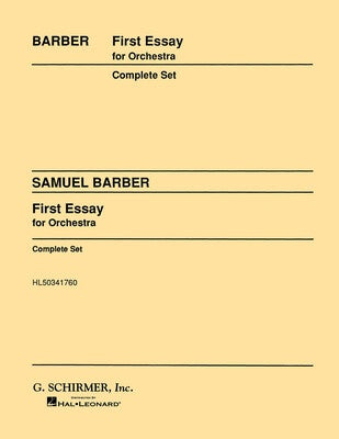 BARBER - FIRST ESSAY FOR ORCHESTRA SC/PTS
