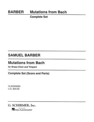 BARBER - MUTATIONS FROM BACH BRASS CHOIR SC/PTS