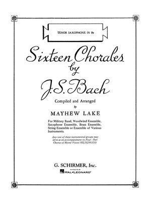 BACH - 16 CHORALES TENOR SAX PART