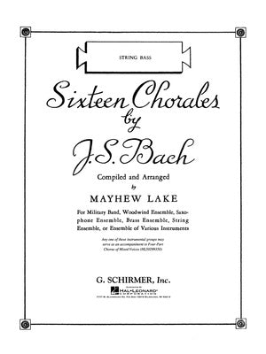 BACH - 16 CHORALES DOUBLE BASS PART