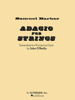 ADAGIO FOR STRINGS FOR WOODWIND CHOIR SC/PTS