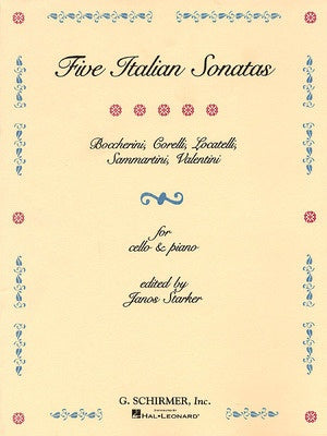 5 ITALIAN SONATAS FOR CELLO/PIANO ED STARKER