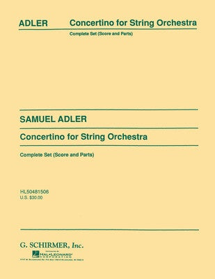 ADLER - CONCERTINO FOR STRING ORCHESTRA SC/PTS