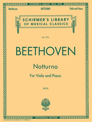 BEETHOVEN - NOTTURNO FOR VIOLA/PIANO