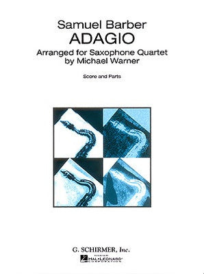 BARBER - ADAGIO FOR SAX QUARTET SC/PTS