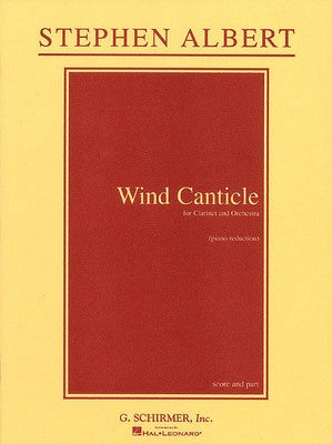 ALBERT - WIND CANTICLE FOR CLARINET/PIANO