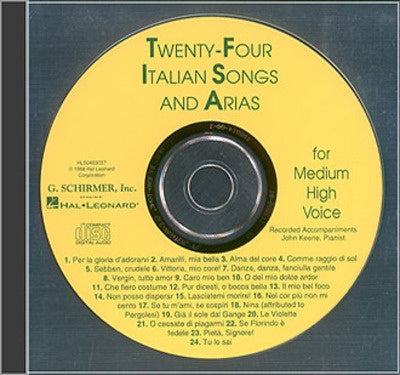 24 ITALIAN SONGS & ARIAS MEDIUM HIGH CD ONLY