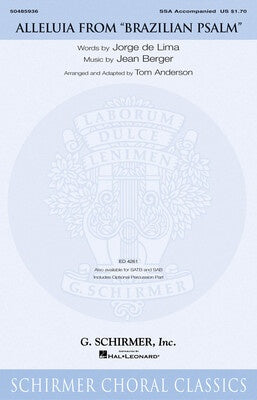 ALLELUIA FROM BRAZILIAN PSALM SSA