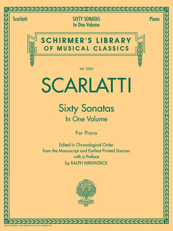 SCARLATTI - 60 SONATAS COMPLETE FOR PIANO