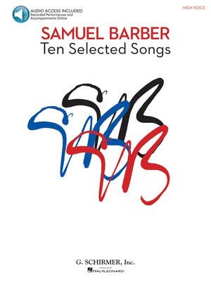 BARBER - 10 SELECTED SONGS HIGH VOICE BK/OLA