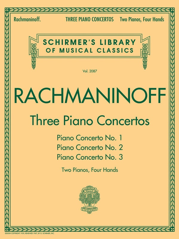 RACHMANINOFF - 3 PIANO CONCERTOS 2P4H