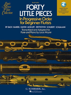 40 LITTLE PIECES FOR FLUTE/PIANO BK/OLA