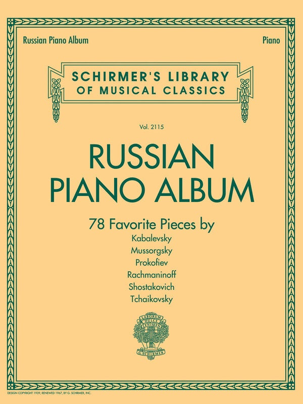 RUSSIAN PIANO ALBUM