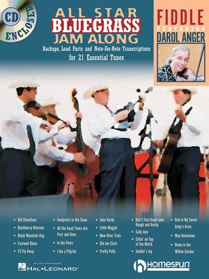 ALL STAR BLUEGRASS JAM ALONG FOR FIDDLE BK/CD