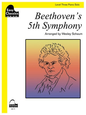BEETHOVENS 5TH SYMPHONY PIANO ARR SCHAUM