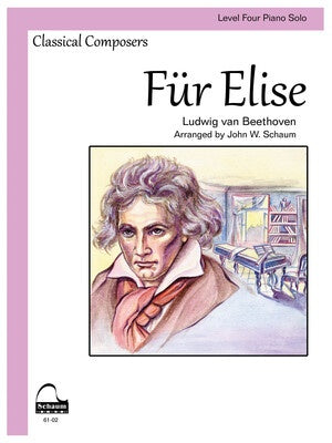 BEETHOVEN - FUR ELISE LEVEL 4 PIANO SOLO ARR SCHAUM