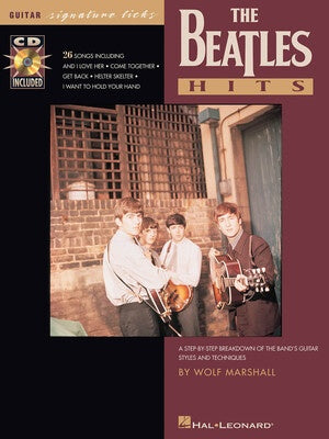 BEATLES HITS GUITAR SIG LICKS BK/CD
